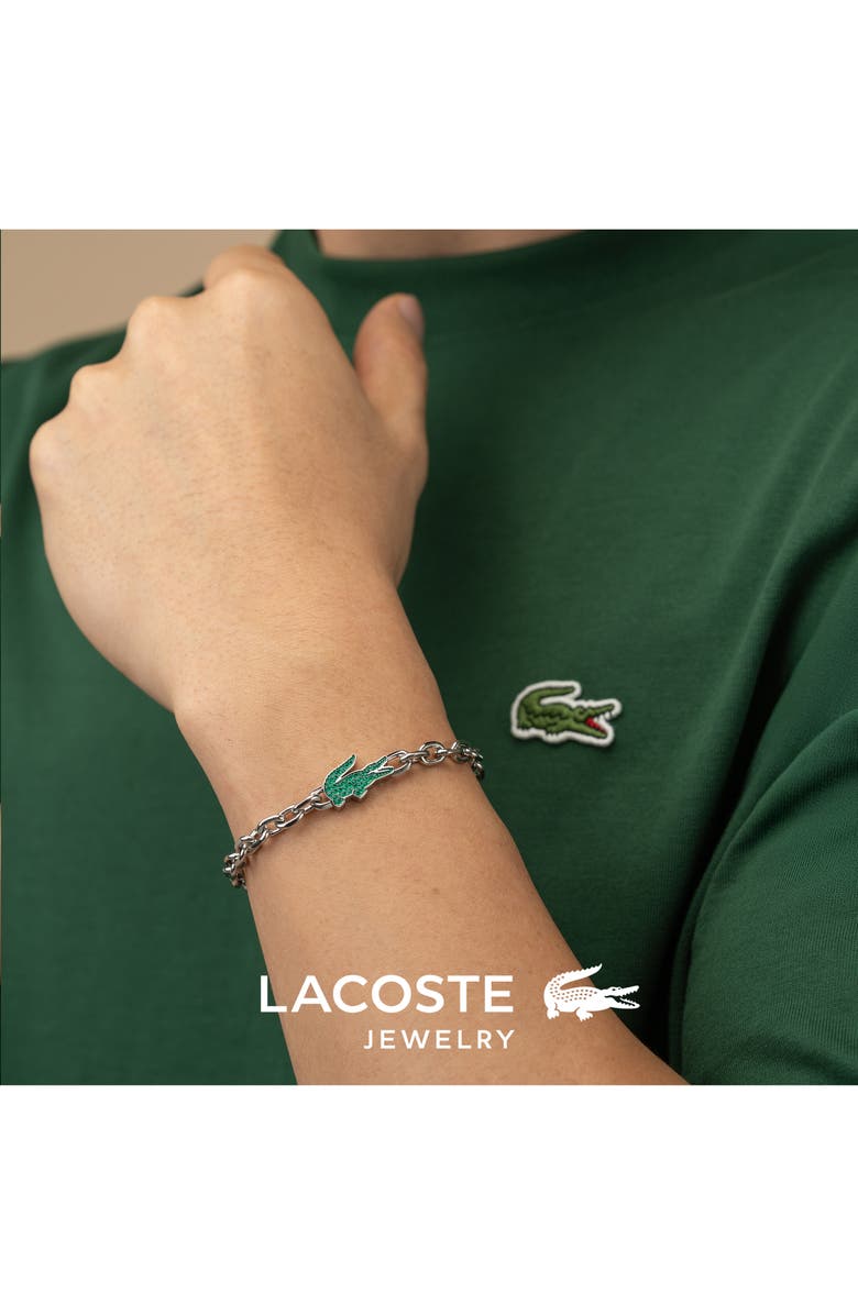 Lacoste Arthor Crocodile Chain Bracelet, Alternate, color, 