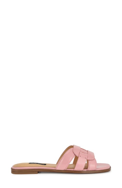 Nine West Glorie Slide Sandal In Light Pink