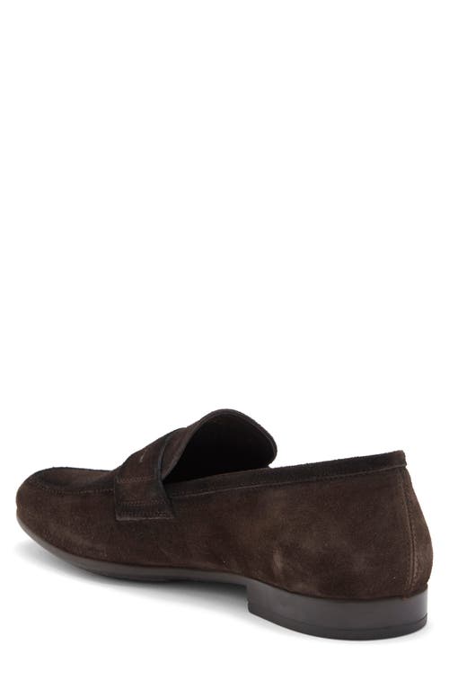To Boot New York Men's Ronny Apron Toe Penny Loafers In Camoscio Ebano