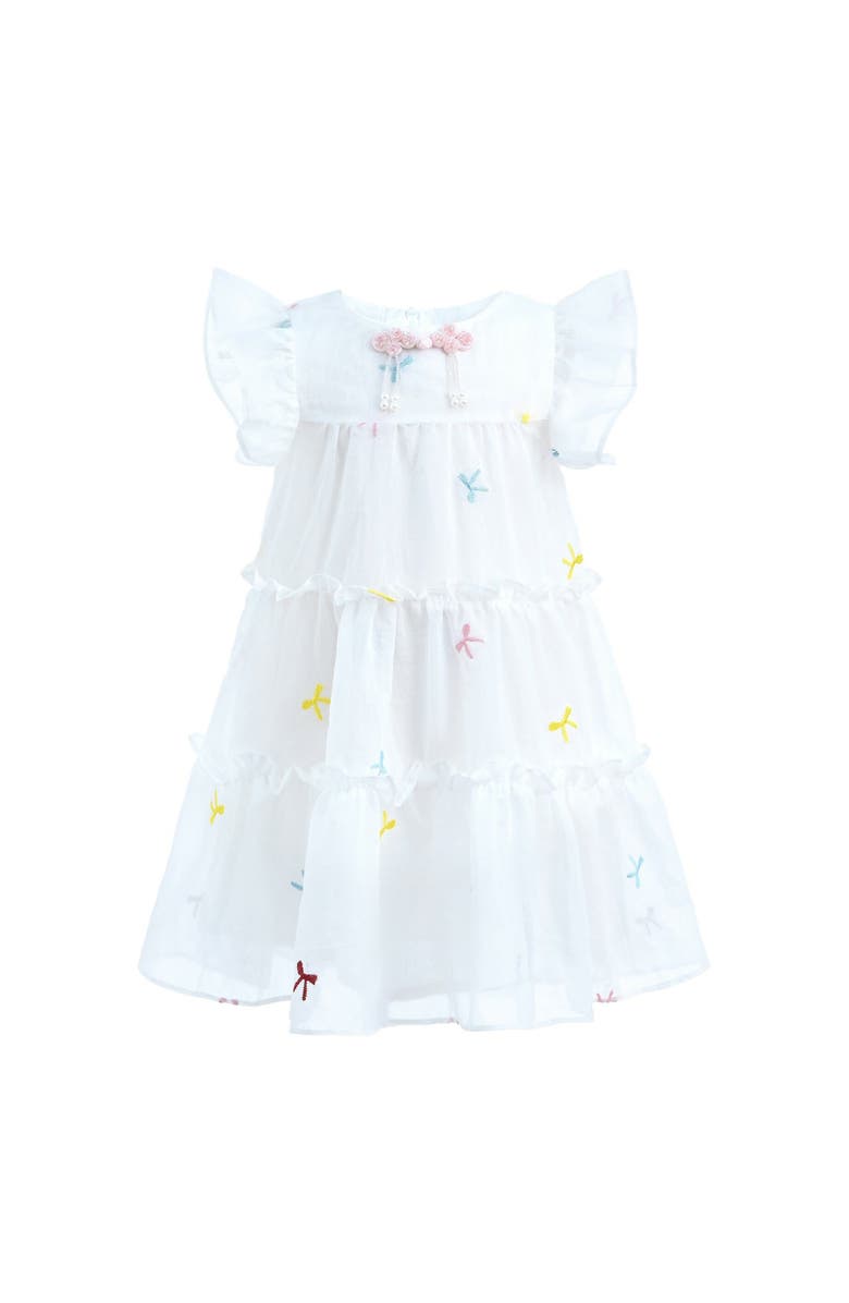 Mimi Tutu Bow Embroidered Summer Dress, Main, color, 