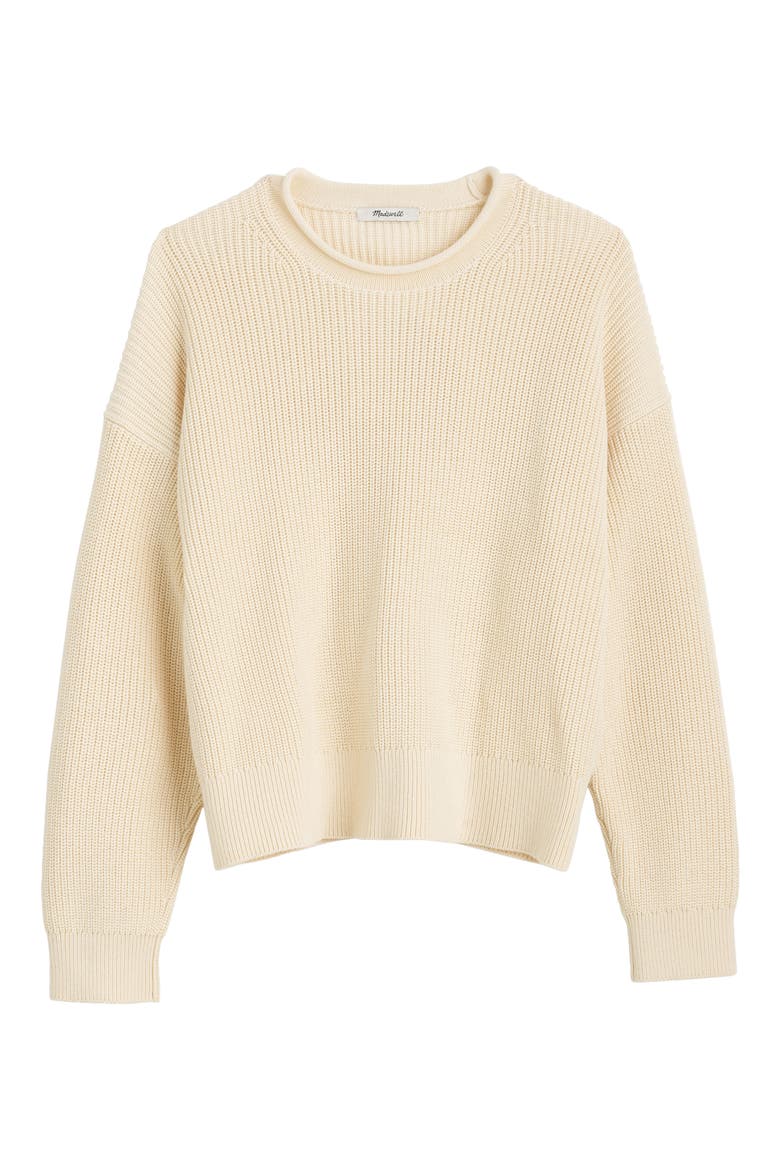 The Arden Crewneck Cotton Sweater, Alternate, color, CANVAS