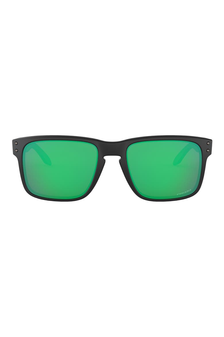 Holbrook 56mm Prizm™ Rectangular Sunglasses, Main, color, BLACK