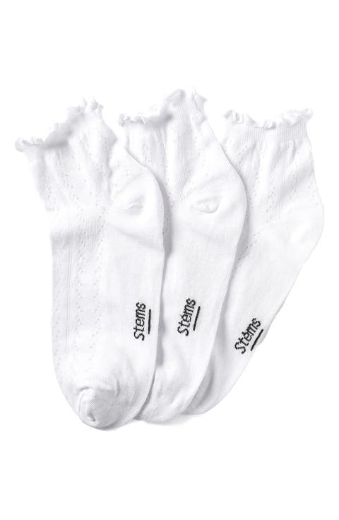 Pointelle 3-Pack Ankle Socks