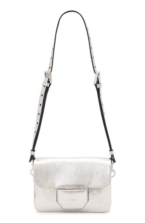 Jupiter Metallic Leather Crossbody Bag