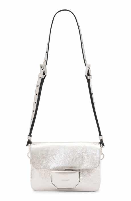 AllSaints Jupiter Metallic Leather Crossbody Bag