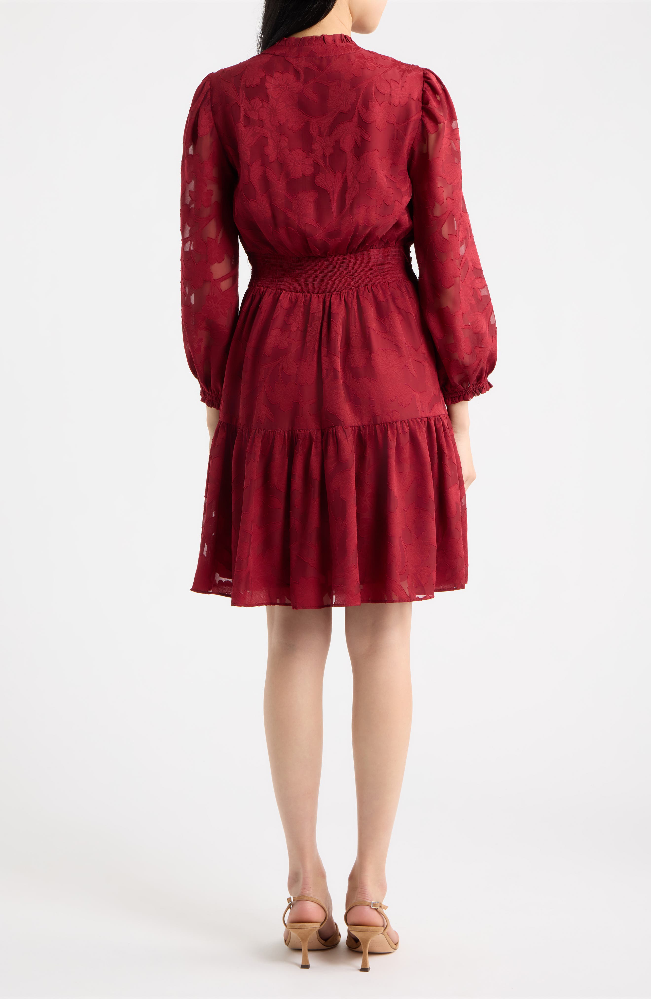 Anne Klein Tiered Ruffle Fit & Flare Dress (Women) | Nordstrom
