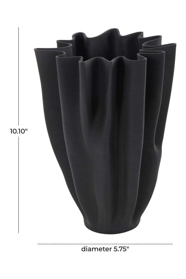 Ceramic Vase, Alternate, color, BLACK