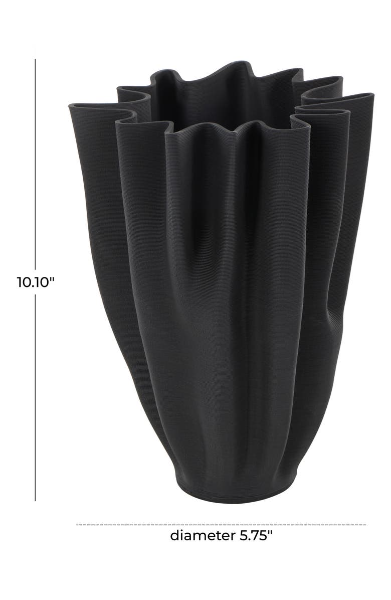 VIVIAN LUNE HOME Ceramic Vase, Alternate, color, Black