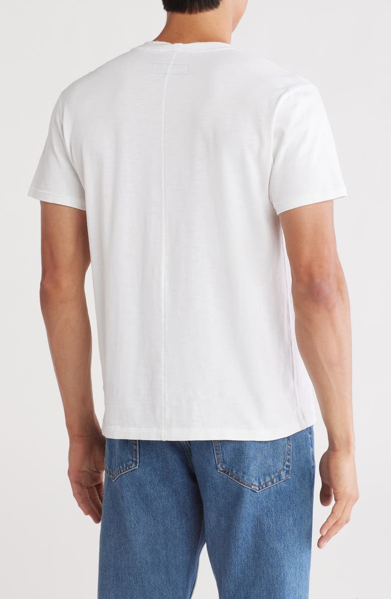 rag & bone Classic Cotton Slub Jersey Henley, Alternate, color, White