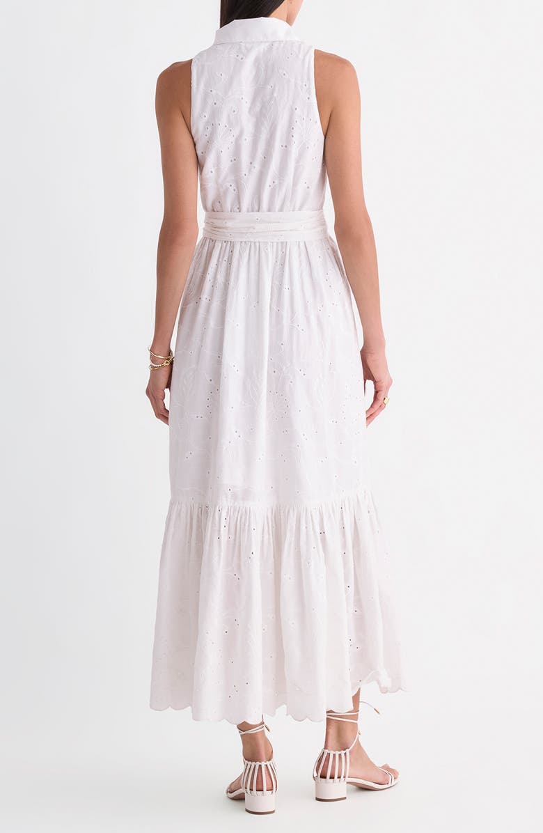 vineyard vines Vanessa Eyelet Shirtdress, Alternate, color, White Cap