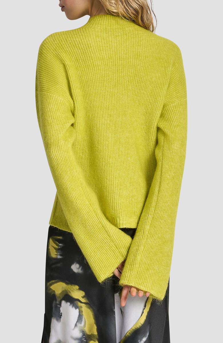 DKNY Funnel Neck Wool & Mohair Sweater, Alternate, color, Citronella