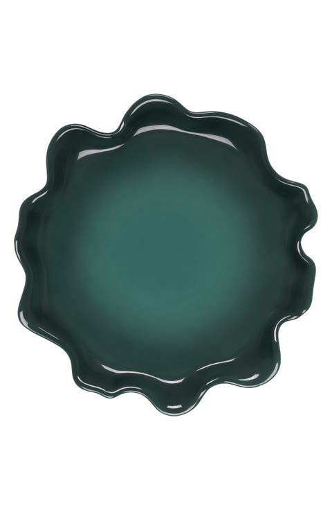 Iris Stoneware Ruffle Platter
