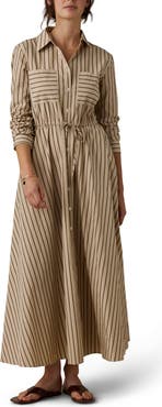 Faherty Catalina Organic Cotton Poplin Shirtdress
