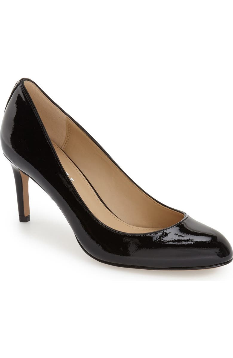 COACH 'Devon' Pump, Main, color, Black Patent Leather