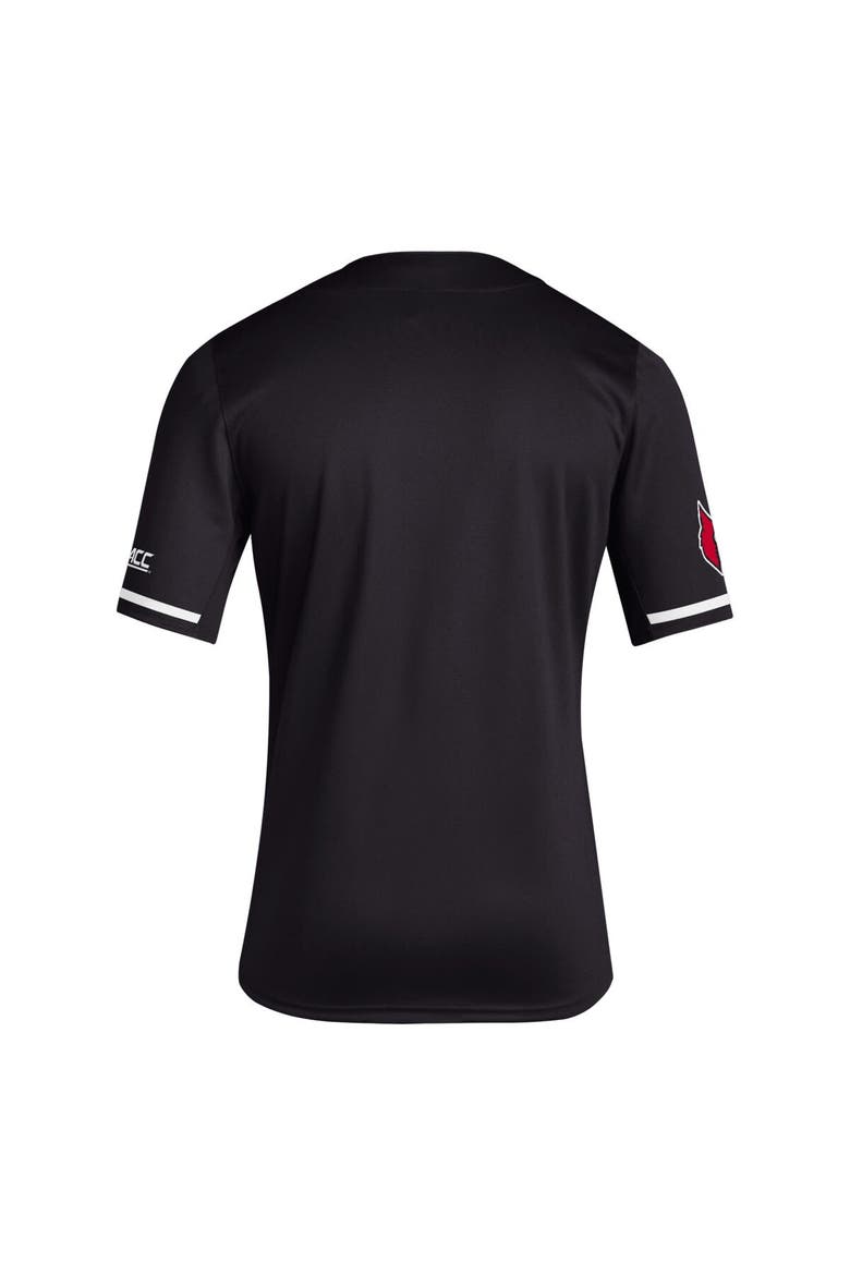 Men's adidas Black Louisville Cardinals Replica Baseball Jersey, Alternate, color, Black