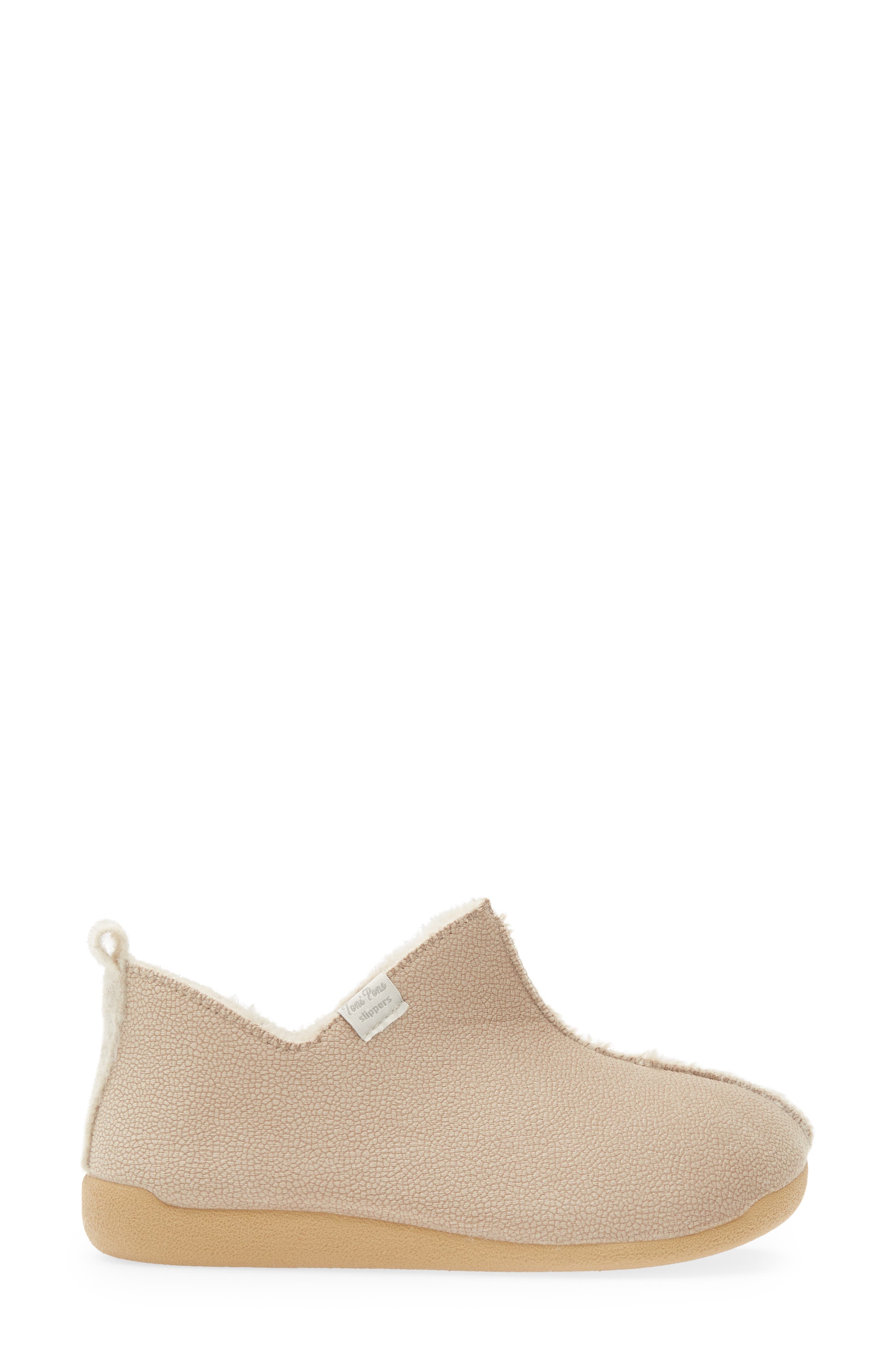 Moscu Faux Fur Lined Slip-On Shoe, Alternate, color, PEDRA STONE