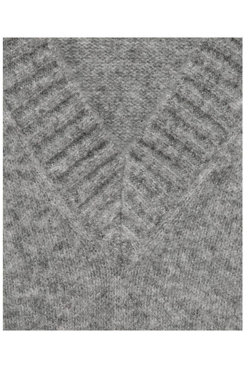 V-Neck Sweater, Alternate, color, GREY