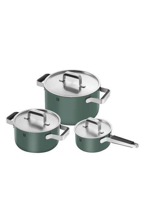Pure 6-Piece Stainless Steel Cookware Set