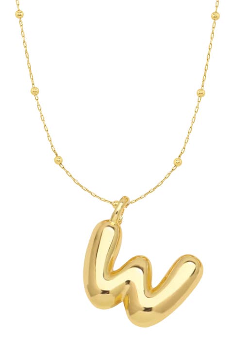 Bubble Initial Necklace
