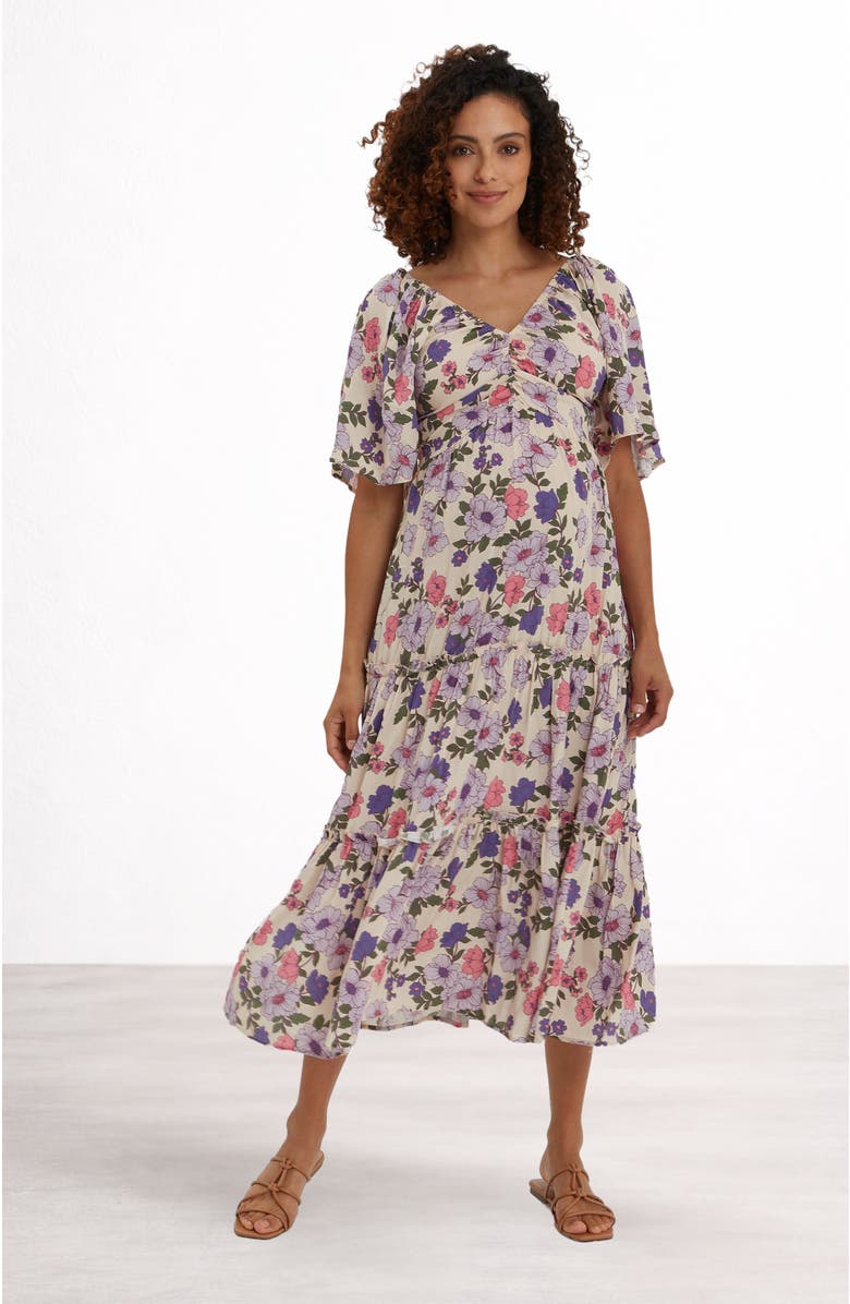 Nom Maternity Gracie Maternity & Nursing Dress, Main, color, Printed Floral