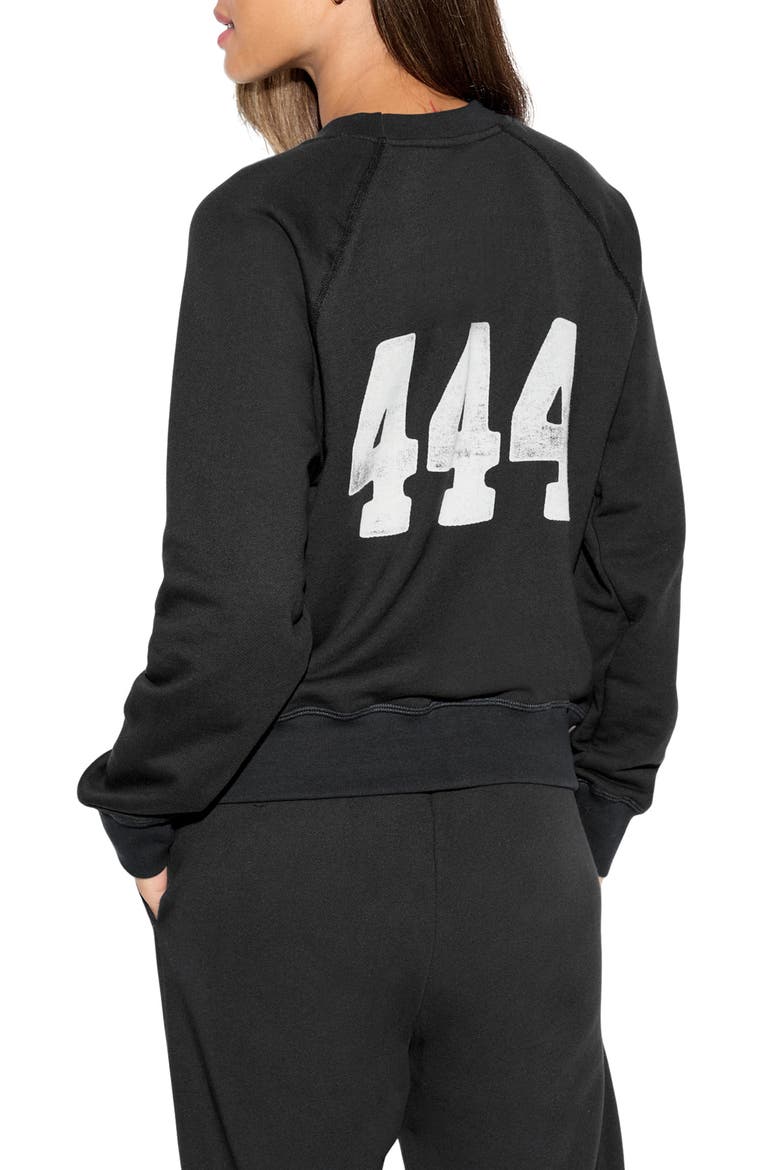 University Graphic Sweatshirt, Alternate, color, BLACK