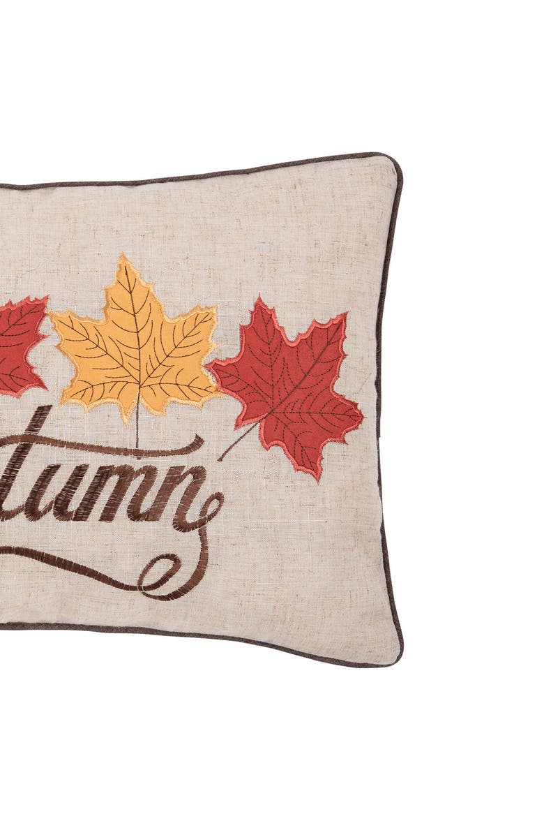 C&F Home Autumn Leaves Pillow, Alternate, color, Beige