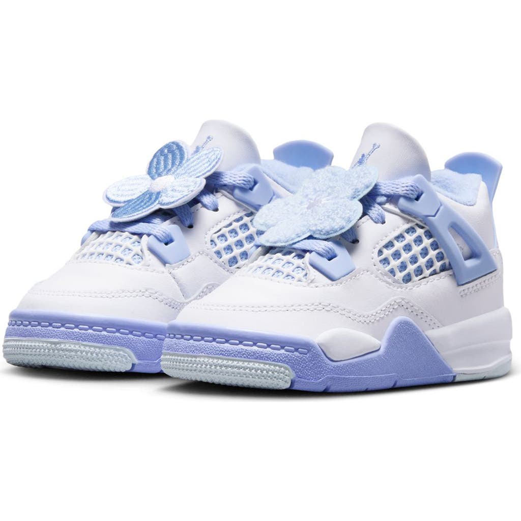 Nike Kids' Jordan 4 Retro Basketball Sneaker In Multi