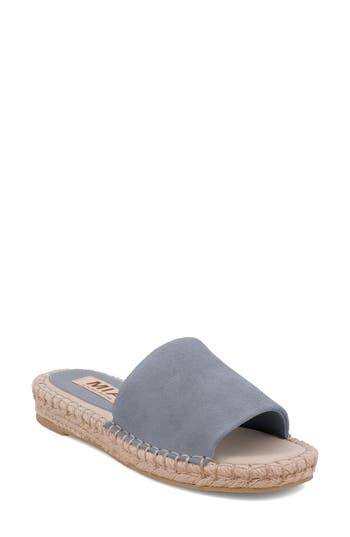 Mia Limited Edition Noveli Espadrille Platform Slide Sandal In Blue