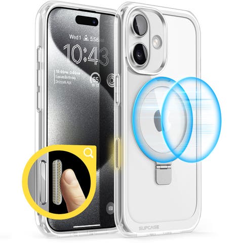 iPhone 16 6.1 inch Unicorn Beetle MAG Stand Slim Clear MagSafe Camera Control Button Case