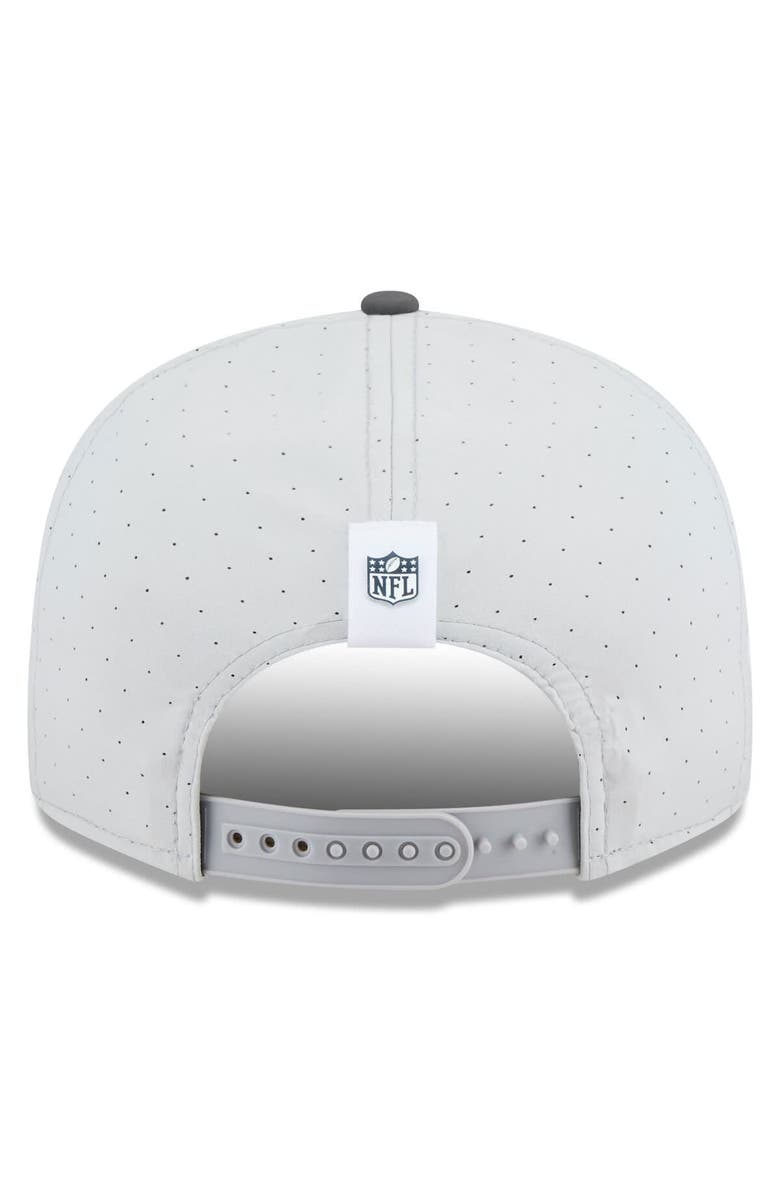 New Era Men's New Era Gray/Graphite Dallas Cowboys 2025 NFL Training Camp Split Panel 9FIFTY Snapback Hat, Alternate, color, Gray