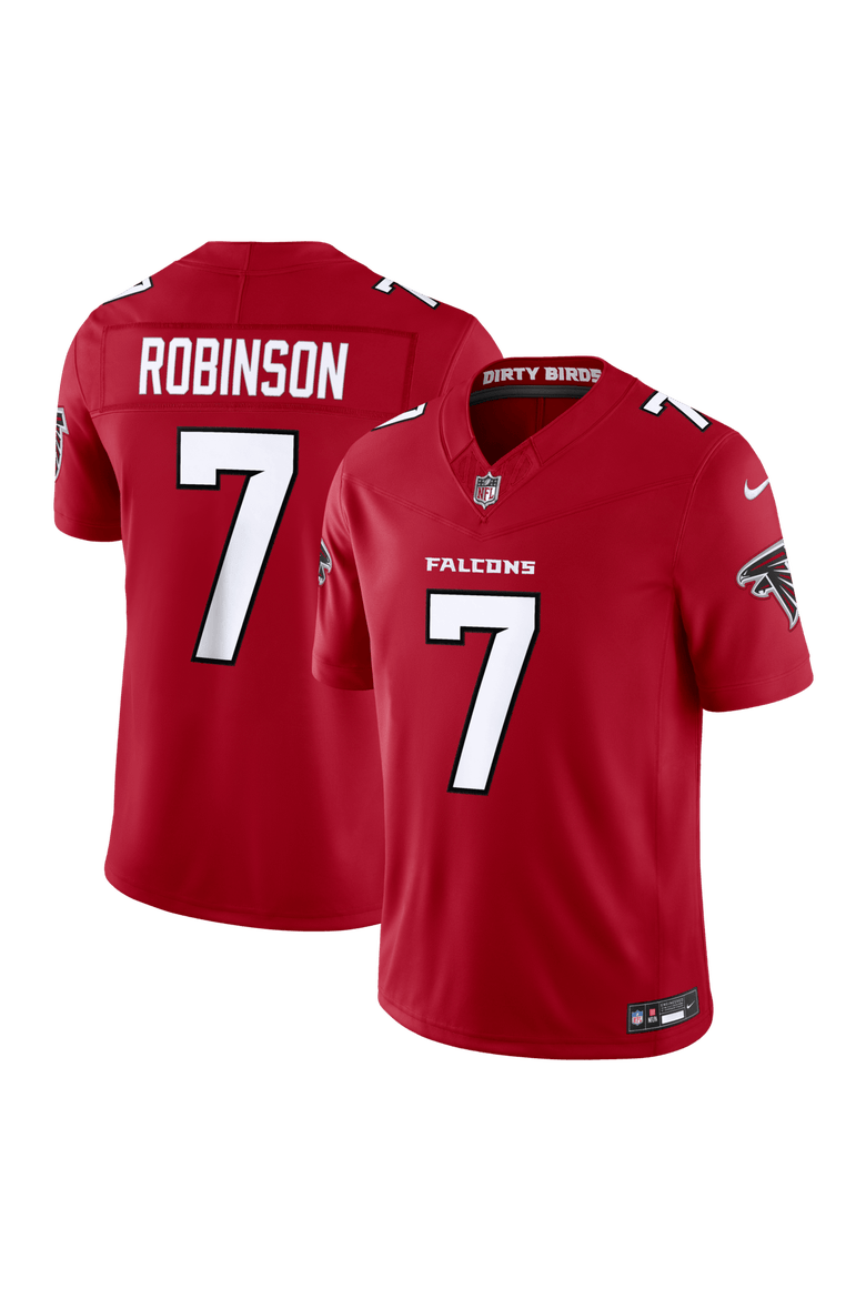 Men's Nike Bijan Robinson Red Atlanta Falcons Vapor F.U.S.E. Stitched Limited Jersey, Main, color, Red