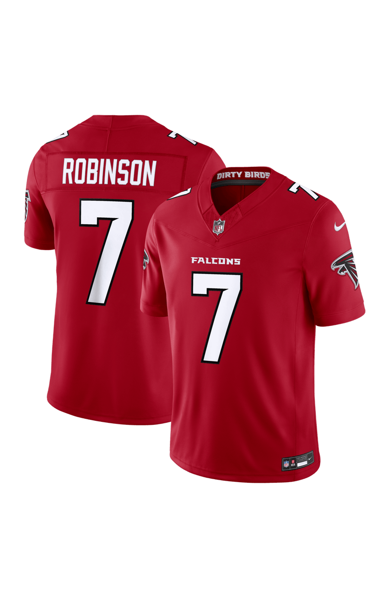 Nike Men's Nike Bijan Robinson Red Atlanta Falcons Vapor F.U.S.E. Stitched Limited Jersey, Main, color, Red