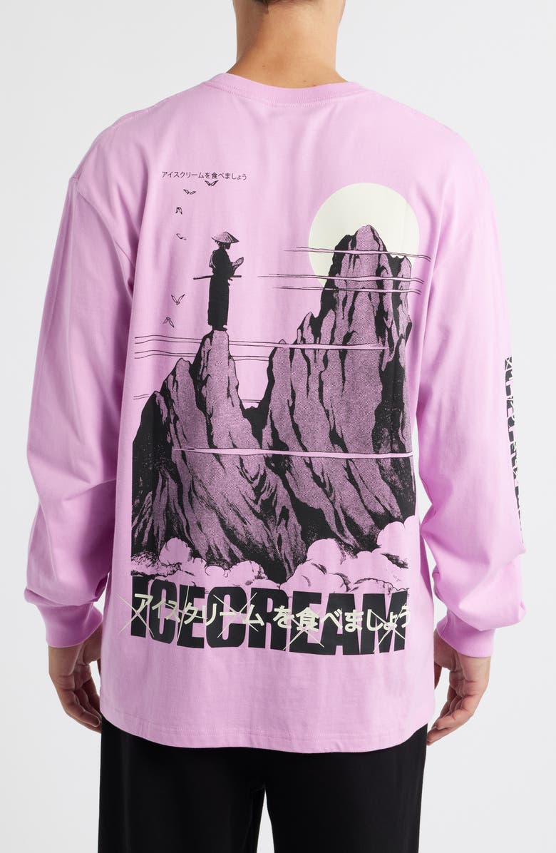 ICECREAM Train Harder Long Sleeve Graphic T-Shirt, Alternate, color, Orchid