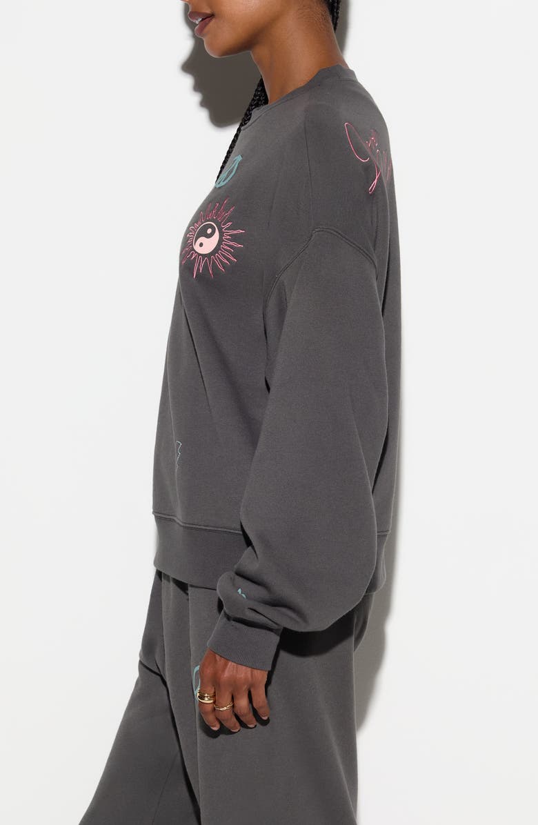 Spiritual Gangster Good Vibes Roam Cotton Blend Sweatshirt, Alternate, color, 