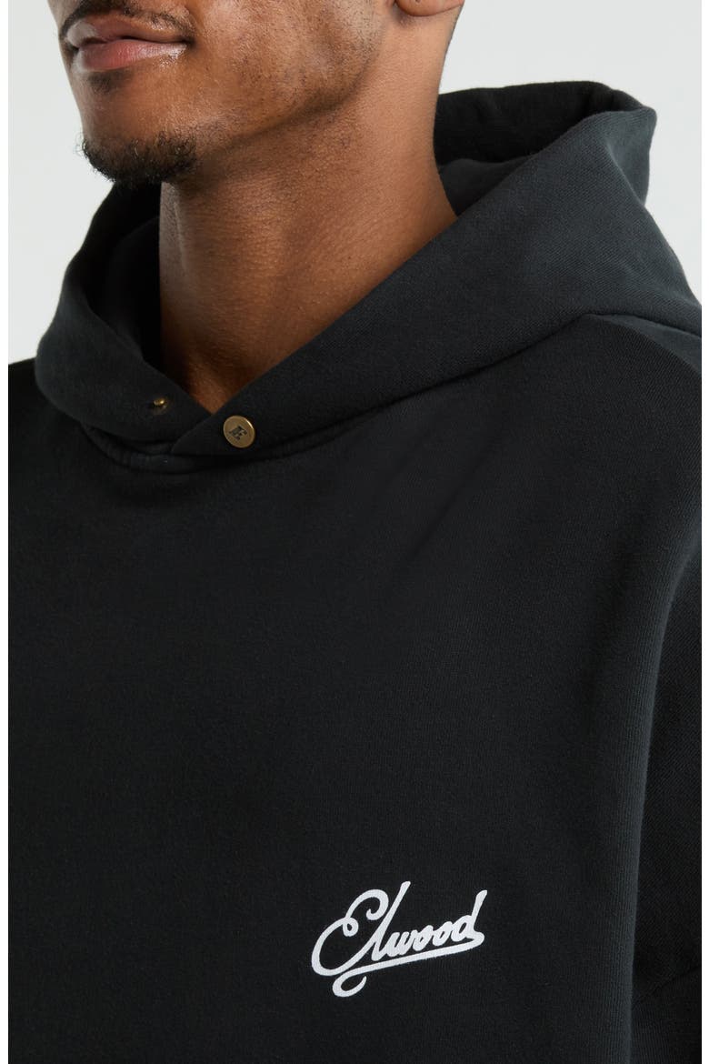 Logo Rectangle Hoodie, Alternate, color, BLACK INK