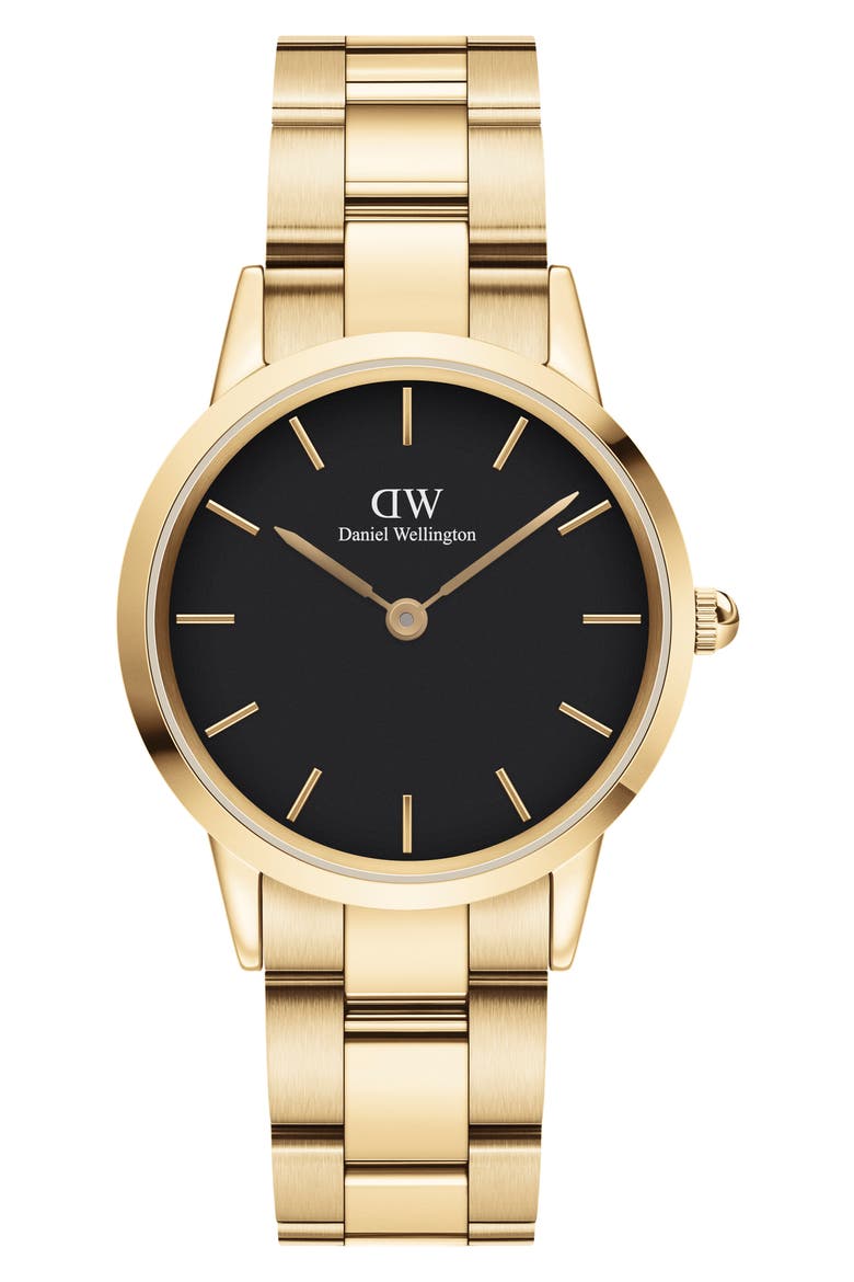 Iconic Link Bracelet Watch, 32mm, Main, color, GOLD