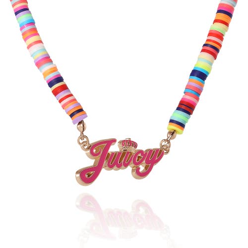 Juicy Couture Kids Kids Multicolor Beaded Necklace In Multi
