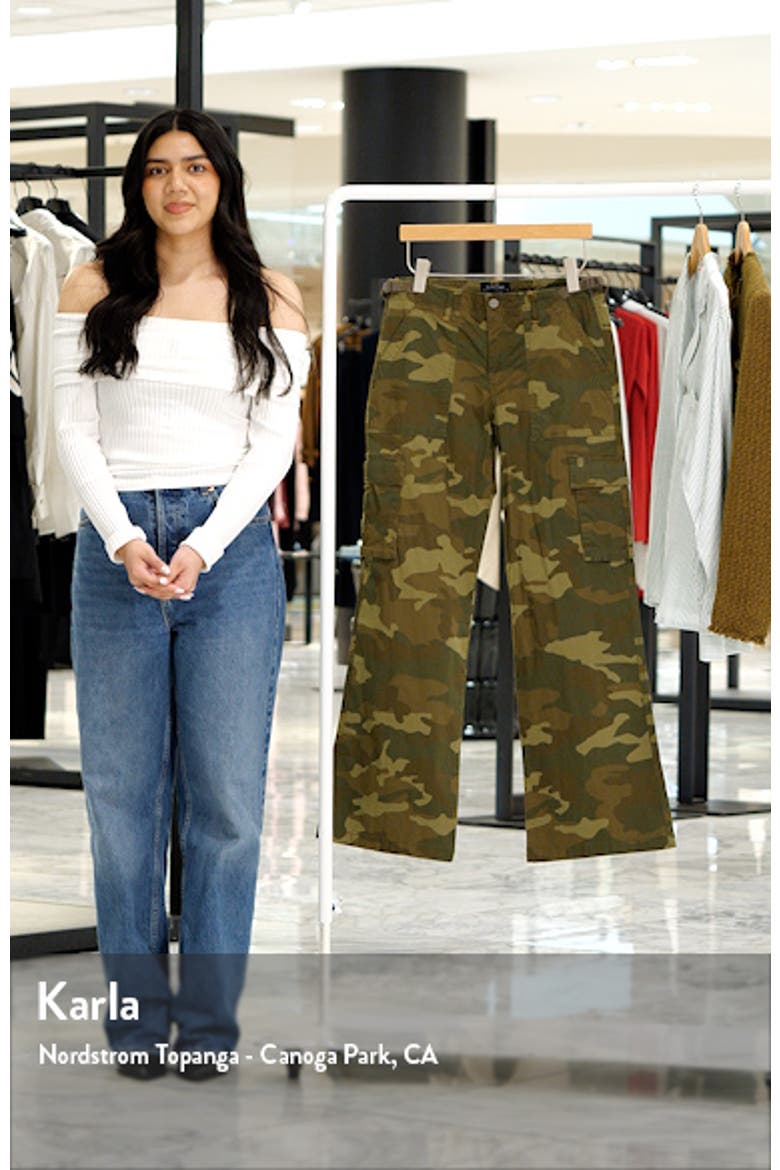 Reissue Camo Print Stretch Cotton Cargo Pants video