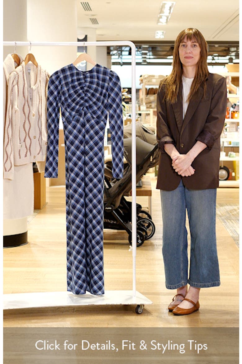 Begonia Plaid Organic Cotton Maxi Dress video