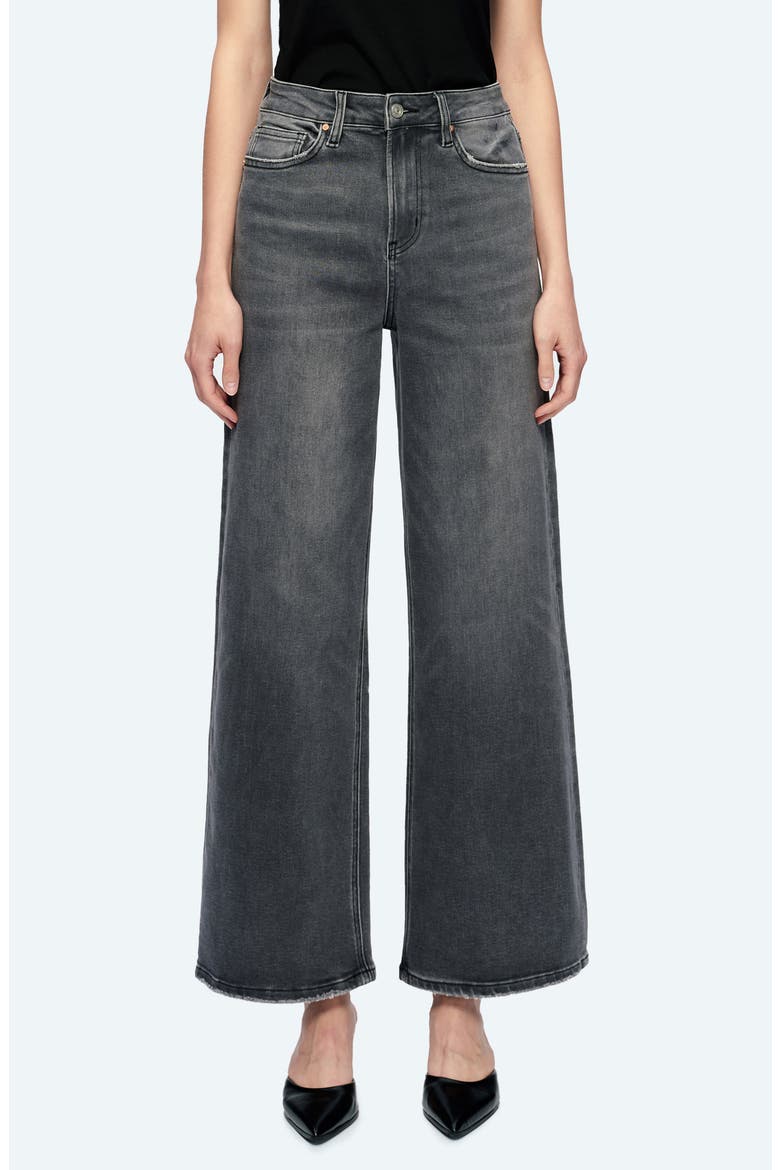 Judy High Waist Wide Leg Jeans, Main, color, CHARCOAL