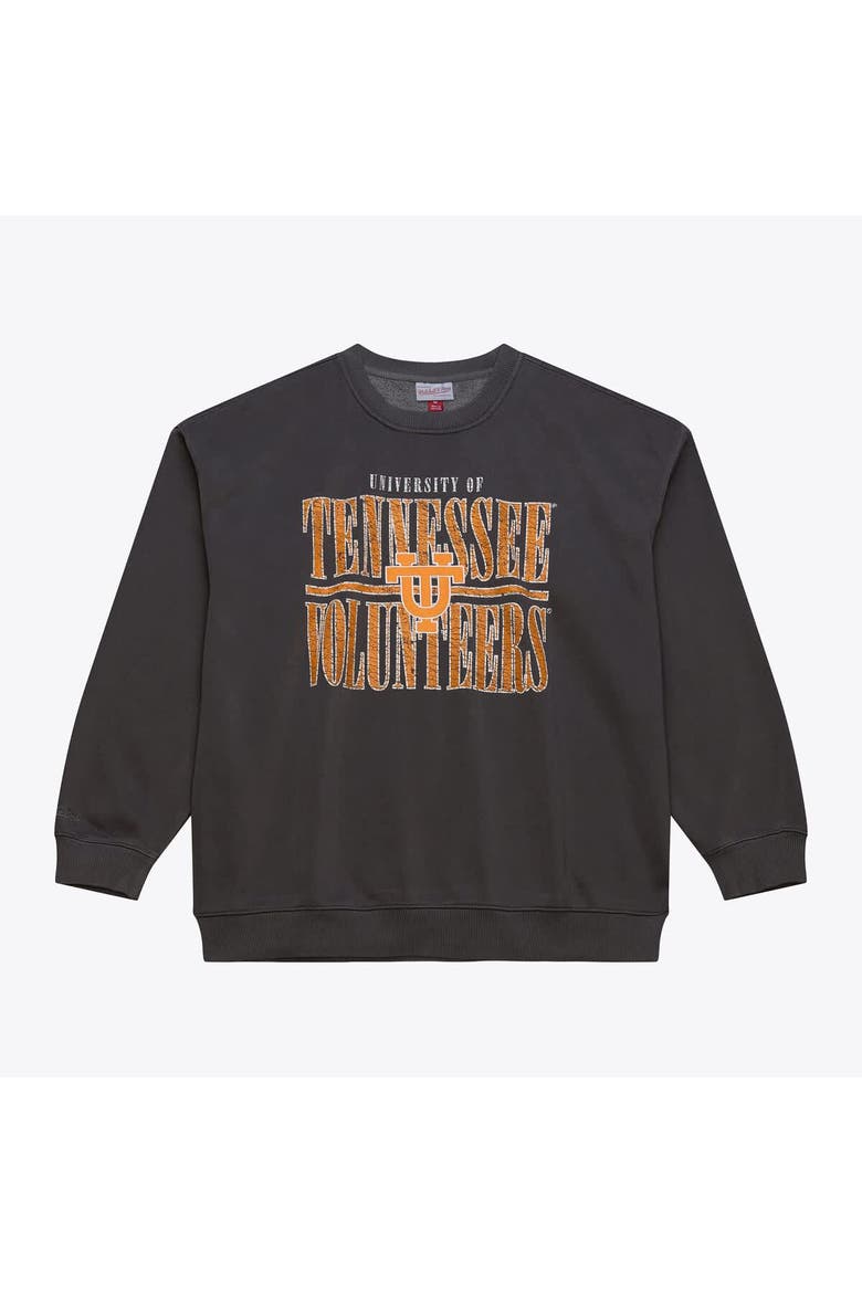 Men's Mitchell & Ness Charcoal Tennessee Volunteers Downtown Fleece Sweatshirt, Main, color, Charcoal