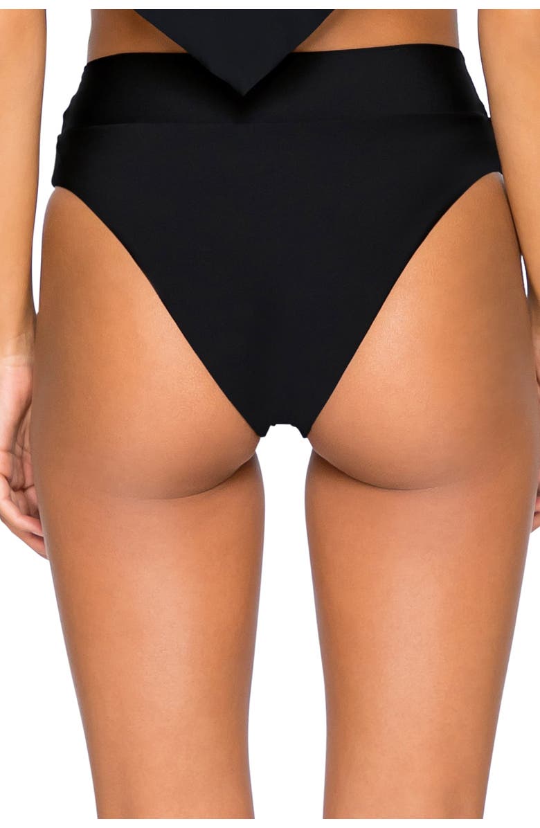 B Swim Cove Hi-Waist Bikini Swim Bottoms, Alternate, color, 
