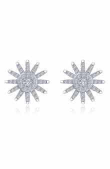 Lafonn Simulated Diamond Starburst Stud Earrings