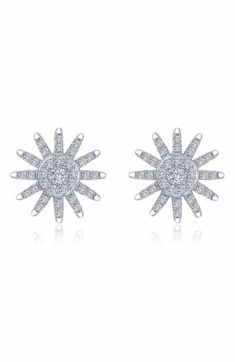 Lafonn Simulated Diamond Starburst Stud Earrings