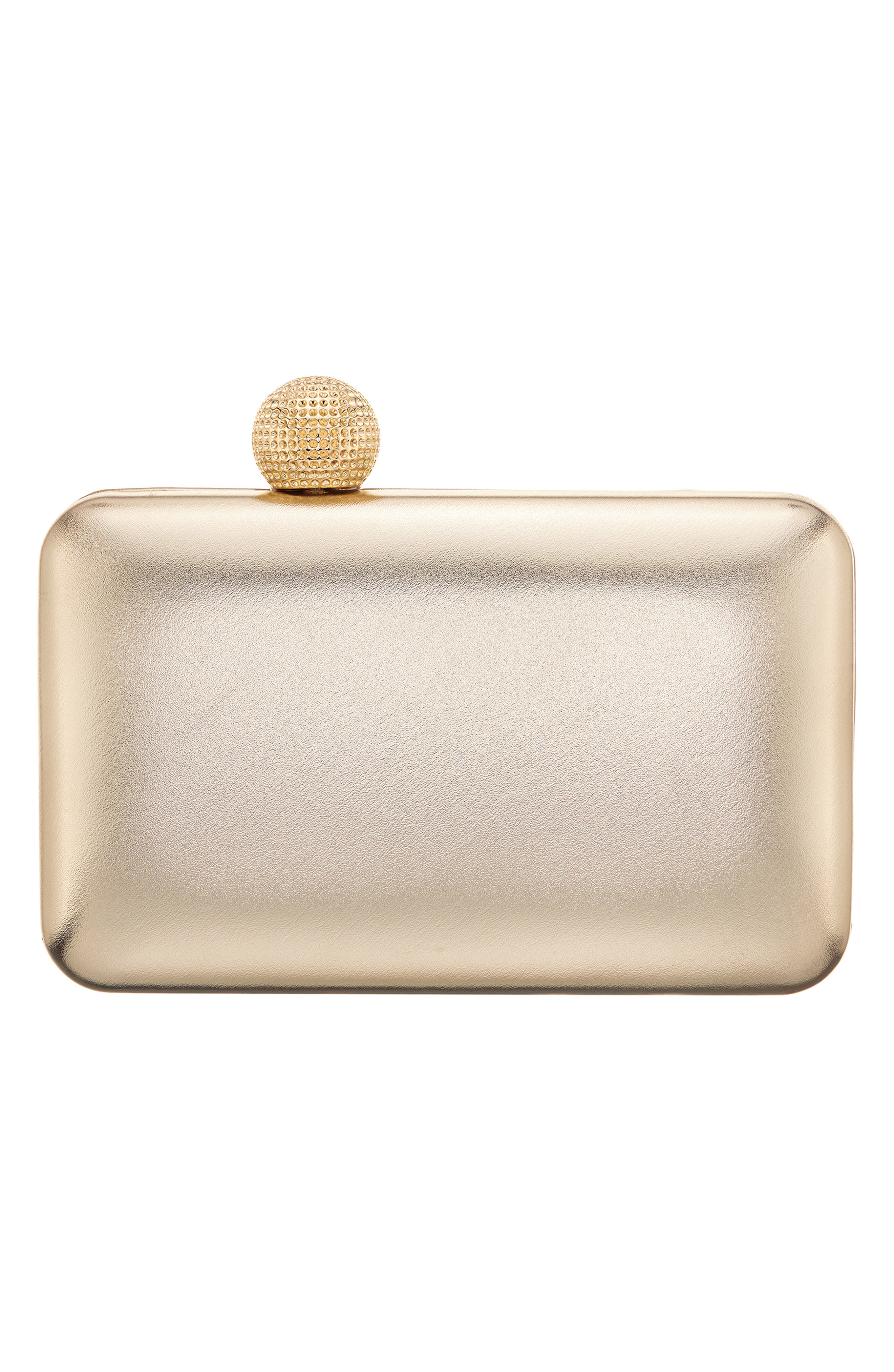 Nina Kimberly Frame Clutch, Alternate, color, Platino