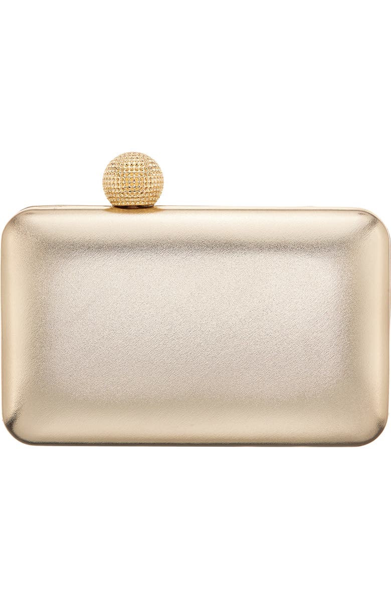 Nina Kimberly Frame Clutch, Alternate, color, Platino