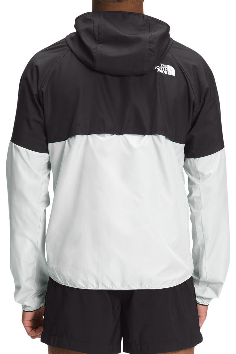 Flyweight Wind Resistant Zip Hoodie, Alternate, color, TNF BLACK/ TIN GREY