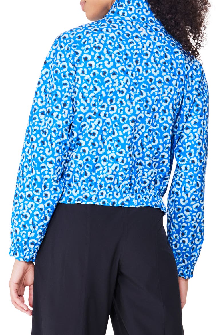 Tech Stretch Crop Jacket, Alternate, color, BLUE MULTI