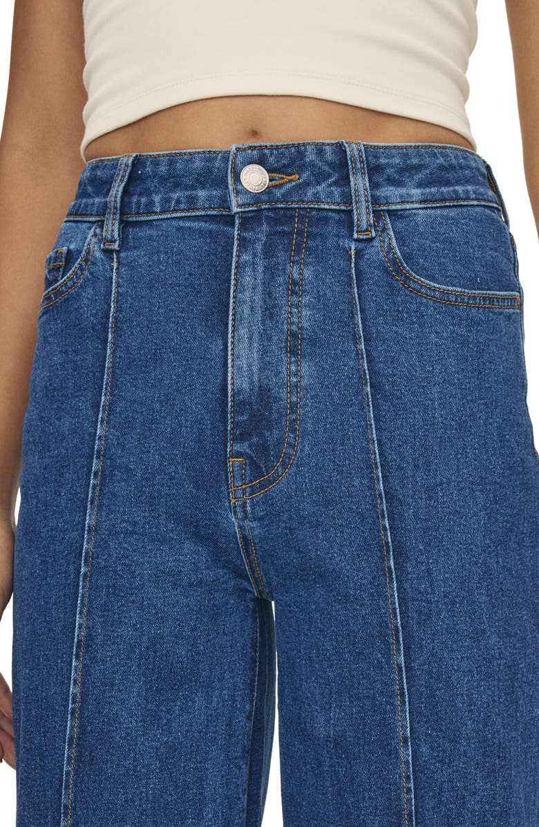 WARP+WEFT Cuffed Seam Wide Leg Jeans, Alternate, color,