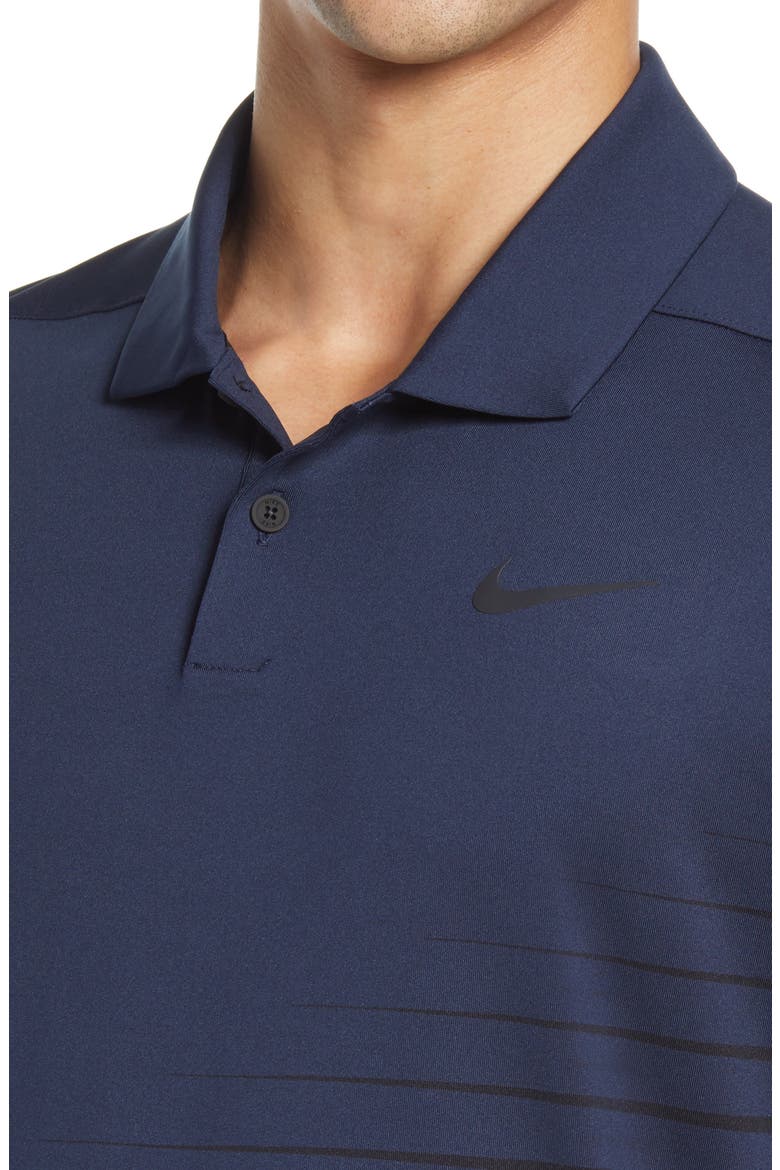 Nike Dri-FIT Vapor Stripe Golf Polo, Alternate, color, OBSIDIAN/ BLACK/ BLACK